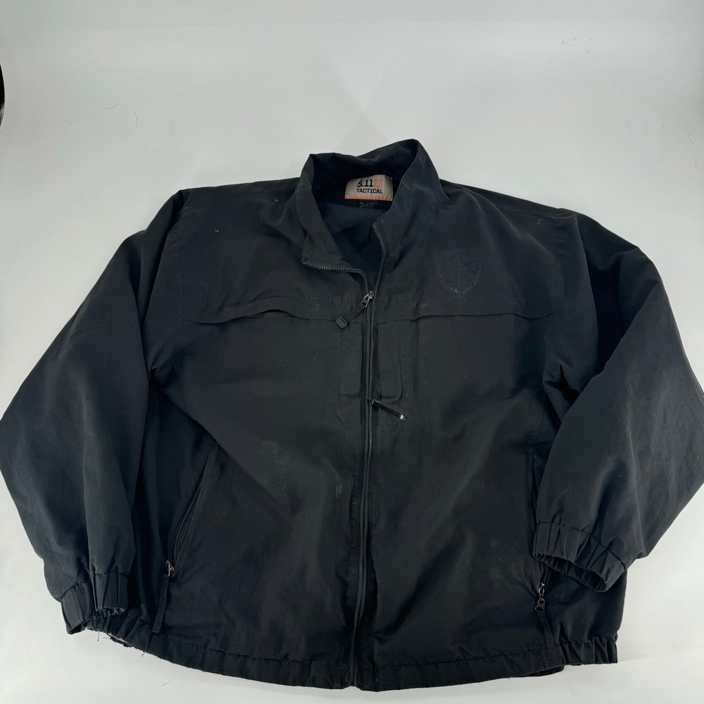5.11 Tactical Men's Black Full Zip Jacket Extra Large‎ Lightweight